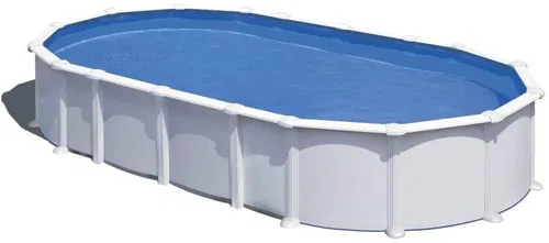 CF GROUP fémvázas medence 5,35 x 3 x 1,2 m - classic white / blue merevfalú medence
